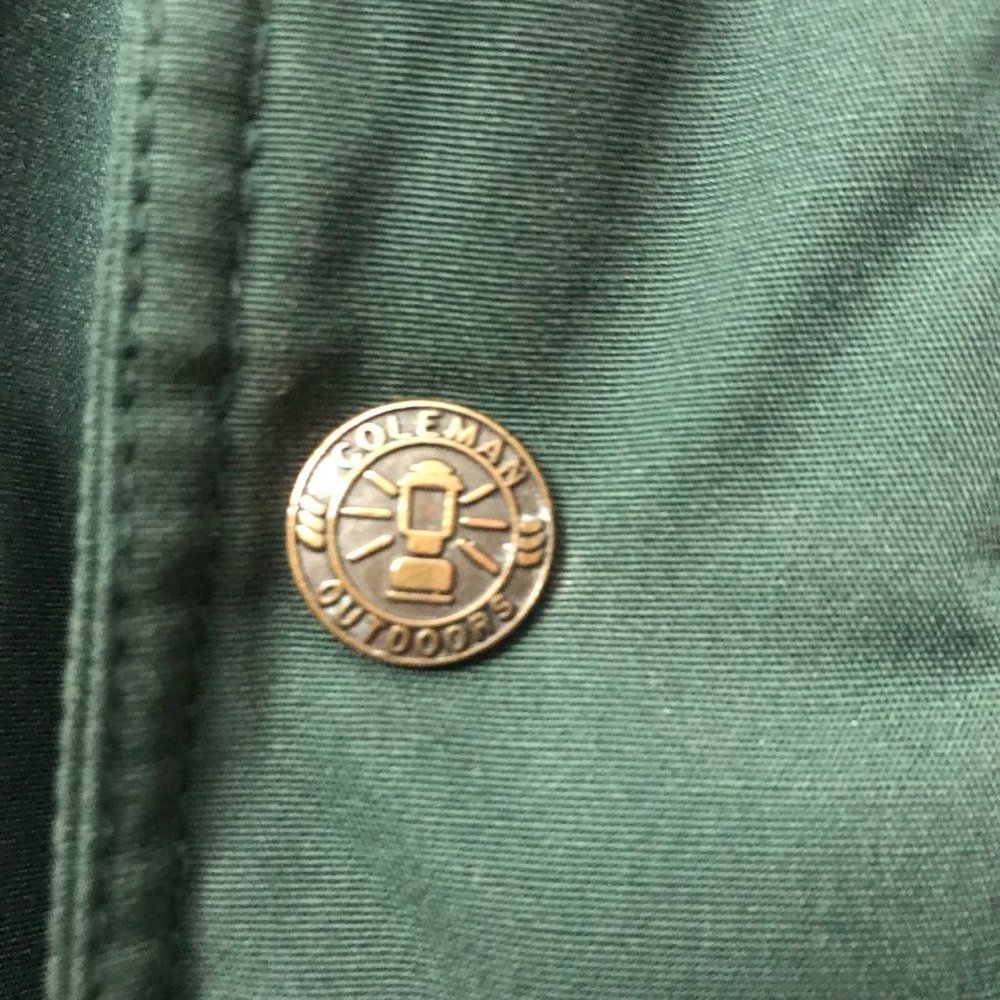 Coleman outdoor vintage zip up jacket medium green warm work parka - Picture 4 of 10